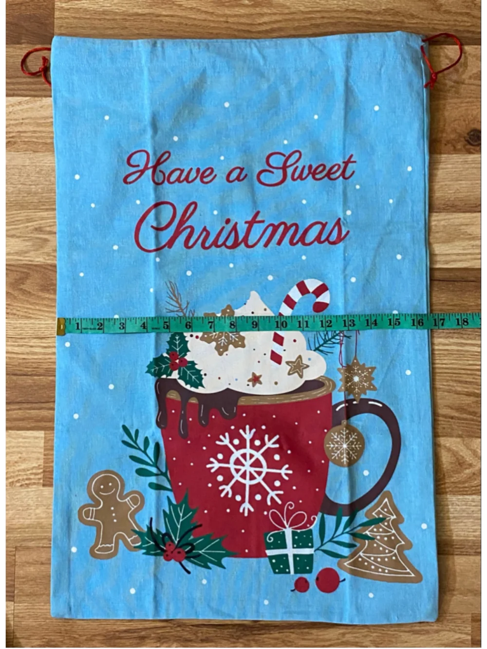 Holiday Decor Christmas Gift Bag / Coffee Mug NWOT